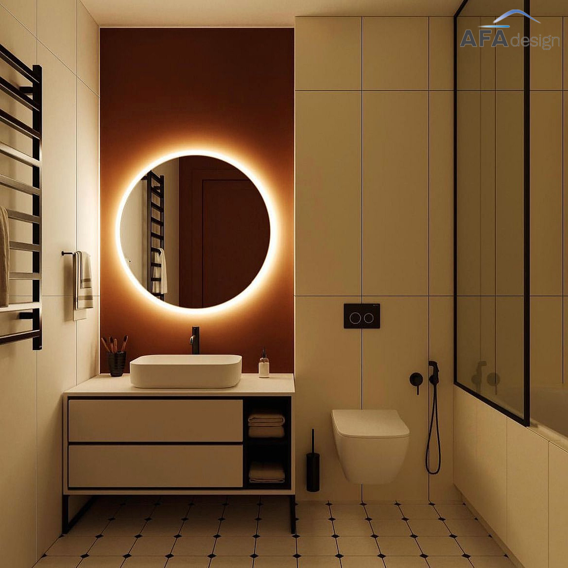 Mobilier baie de lux și accesorii moderne pentru un design special al băii tale, de la Afa Design